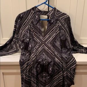 Free People long sleeved print shirt.